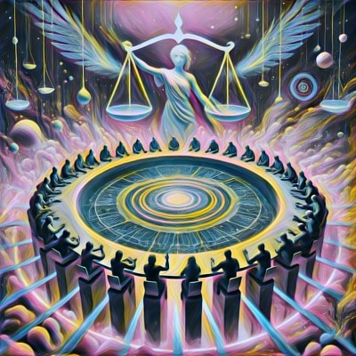 image symbolizing a dynamic and evolving justice system rooted in empathy