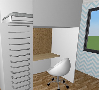 Logos Nostos Cubicle-Style Loft Bed 13+,